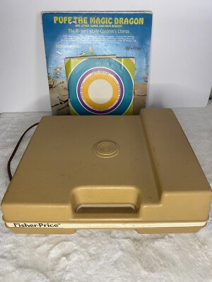 Vintage 1978 FISHER-PRICE Phonograph 33/45 Record Player Model 825 Tested/Works!-image