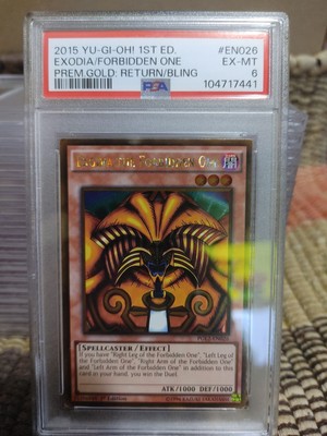 2015 Yugioh Exodia Forbidden One En026 Psa 6-image