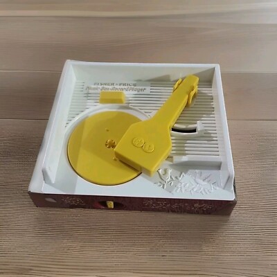 Fisher Price Record Player Only  Retro Toys Play Wind Up Kids Toddlers Babies -image