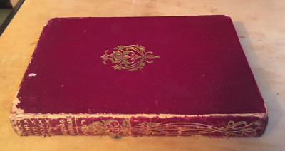 1883 Book of Favorite Poems Thomas Crowell Leatherette gilt VERY RARE Acceptable-image