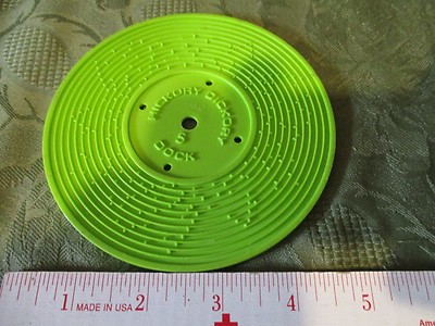 Fisher Price Record Player Vintage 995 Green Hickory Dickory Dock Edelweiss 5-image