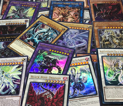 Yugioh PREMIUM DRAGONS LOT! BLUE-EYES WHITE DRAGON / SLIFER THE SKY DRA + Bonus!-image