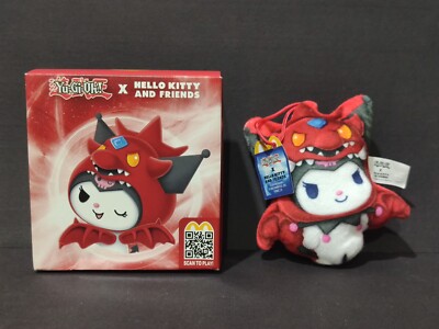 NIB 2024 McDonalds Yu-Gi-Oh x Hello Kitty Kuromi x Slifer The Sky Dragon Plushy-image