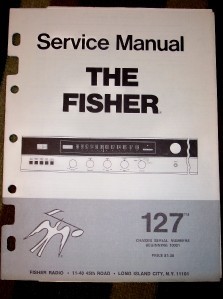 Vtg Fisher Service Manual~127 Receiver/Tuner Original-image