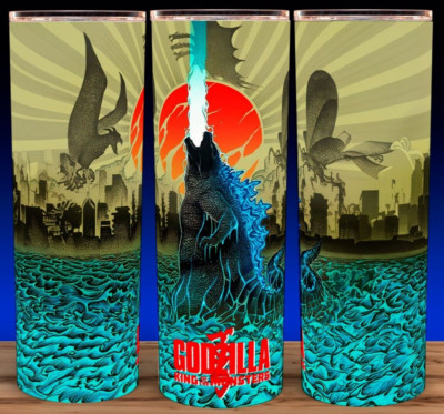 Godzilla King of Monsters Comic Book Style Cup Mug Tumbler 20oz-image