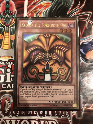 Yugioh Exodia The Forbidden One PGL2-EN026 1st Edition Near Mint!-image