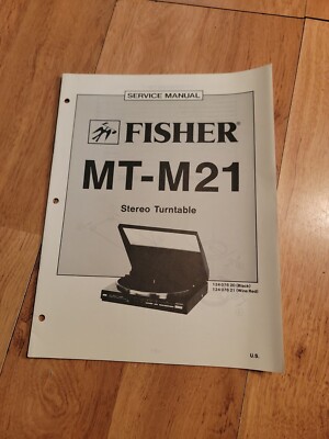 Fisher MT M21 Turntable Service Manual repair-image