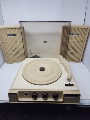 Vintage 1983 Fisher Price Record Player  Turntable w/ speakers Model 835 Tested-image