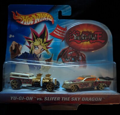 Hot Wheels Cars Yu-Gi-Oh vs. Slifer the Sky Dragon Vintage 1996 - 2 Pack Lot-image
