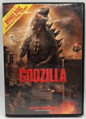 Godzilla DVD Includes Bonus Disc Special Features  Free Shipping 2014-image