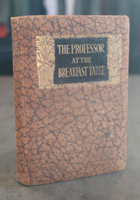 THE PROFESSOR AT THE BREAKFAST TABLE 1902 Antique O.W. Holmes **Leatherbound**-image