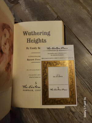 Easton Press Wuthering Heights by Emily Bronte  100 Greatest Series-image