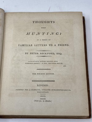 Peter Beckford / THOUGHTS UPON HUNTING IN SERIES OF FAMILIAR LETTERS TO FRIEND-image