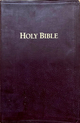 HOLY BIBLE KJV UltraThinReference Bible (Burgundy Bonded Leather) by Holman-image