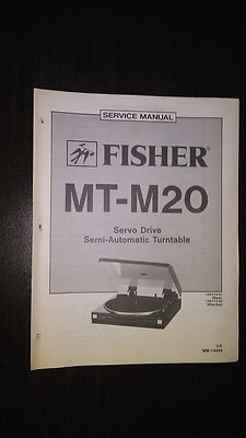 Fisher mt-m20 Service Manual original repair book stereo turntable record player-image