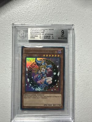 Yugioh Dark Magician Girl  YGLD #ENB03 BGS 9-image