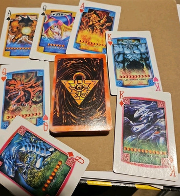 pick 1x yugioh poker card anime tv blue eyes dark magician vintage playing deck-image