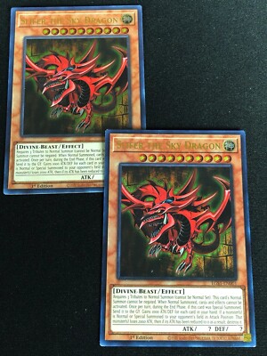 YUGIOH SLIFER THE SKY DRAGON EGS1-EN001 1ST ULTRA X2-image