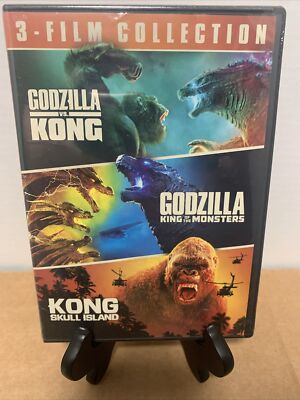 GODZILLA VS. KONG, KING OF THE MONSTERS, SKULL ISLAND - 3 Disc DVD B3G1FREE NEW-image