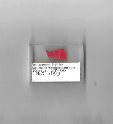 SANYO ST-66 (NEW OPEN BOX) AMX EUROPEAN MADE DIAMOND PHONOGRAPH NEEDLE-image