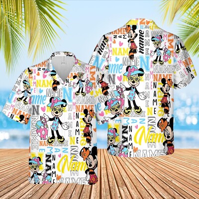 Personalized Minnie Hawaiian Shirt - Disney Birthday Gift For Men Women-image