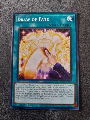  Draw of Fate EGS1-EN033 Egyptian God Deck: Slifer the Sky Dragon 1st Edition-image