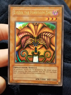 Yugioh Exodia the Forbidden One LOB-124 Wavy 1.5 Ultra Rare American-image
