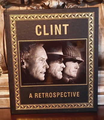 Clint : A Retrospective by Richard Schickel (Easton Press, Leather, Like New)-image