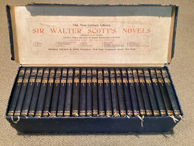 Sir Walter Scott's Novels, Thomas Nelson & Sons, 25 vol. leather bound New Centu-image