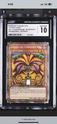 CGC 10 Exodia the Forbidden One BLCR-EN101 Starlight Rare-image