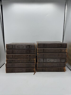 Lot Of 12 Selected Writings Of Elbert Hubbar (Roycrofters 1922) Antique leather-image