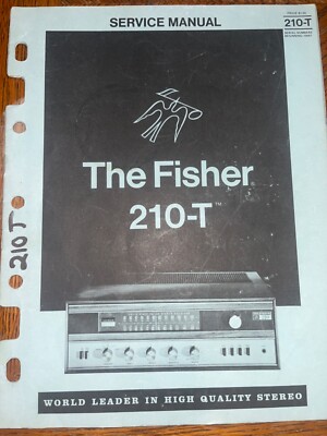 Fisher 210-T Service Manual AM-FM Stereo Receiver Original-image