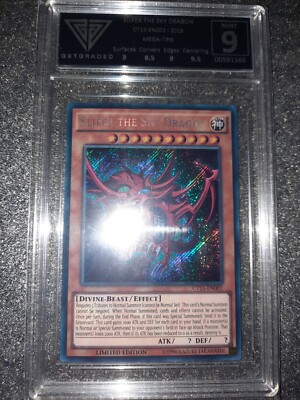 2016 Yu-Gi-Oh PSA 9 Slifer The Sky Dragon - CT13-EN001 PSA GRADED 9 MINT-image