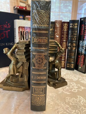 🖊SIGNED 1st CONSPIRATO Easton Press FOREIGNER Series CHERRYH SCI-FI *SEALED.-image