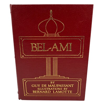 Easton Press Bel-Ami by Guy De Maupassant Famous Editions Red Leather 1968-image