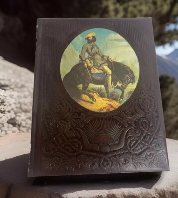 Time Life Books The Old West Series TrailBlazers Leather Vintage-image