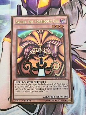 ( EXODIA OF THE FORBIDDEN ONE ) - Gold Rare - PGL2-EN026 - 1st - NM - Yu-Gi-Oh-image
