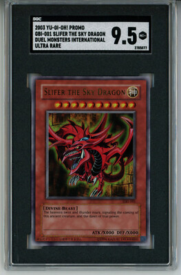 2003 YUGIOH GBI-001 SLIFER THE SKY DRAGON ULTRA RARE SGC 9.5 MINT+ #2785077-image