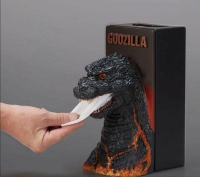 Godzilla 1995 Burning Box Tissue Case, Realistic Design, Heat Ray Effect-image