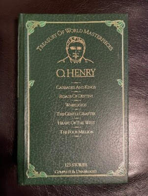 Treasury Of World Masterpieces  O. Henry Leather bound Book - LIKE NEW -image
