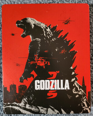 GODZILLA BLU RAY STEELBOOK EDITION EXCLUSIVE FYE Bryan Cranston Scarce - NM-image