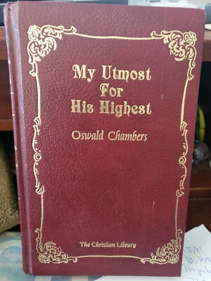 My Utmost For His Highest Oswald Chambers The Christian Library 1963 Leather-image