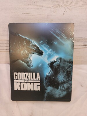 Godzilla vs Kong (2021) (4K+Blu-ray) Glow In The Dark Steelbook VGC Ship Boxed-image
