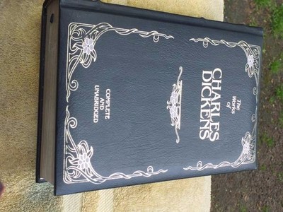 charles dickens complete works leather bound new book-image