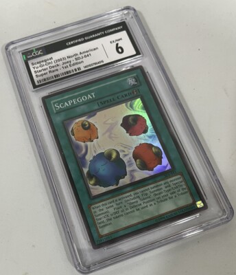 Yugioh Scapegoat Holo SDJ-041 CGC Graded 6 Not PSA Card-image