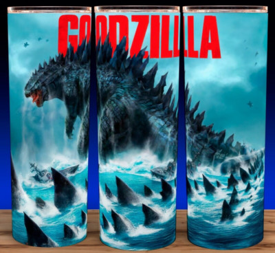 Godzilla King of Monsters in the Ocean Cup Mug Tumbler-image