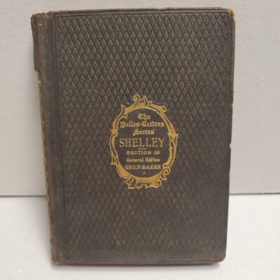 1909 Percy Bysshe Shelley The Cenci Antique Hardcover Belles Lettres Series-image