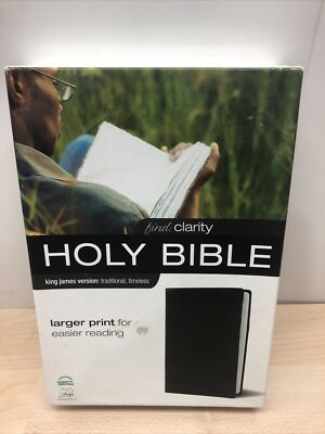 Holy Bible King James Version Lg Print Traditional Essential Series Red Letters-image