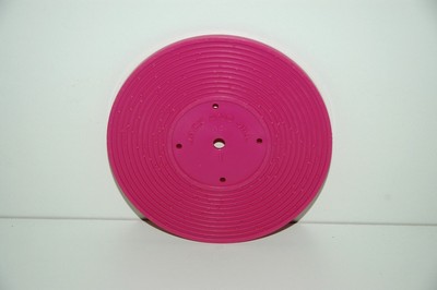 #4 Vtg Fisher Price Records Replacements #2203 or 2205 Dark Pink -image