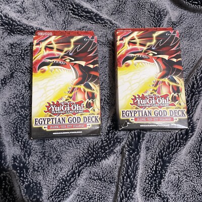 Yu-Gi-Oh TCG Egyptian God Deck Slifer The Sky Dragon  Sealed X2 Lot-image